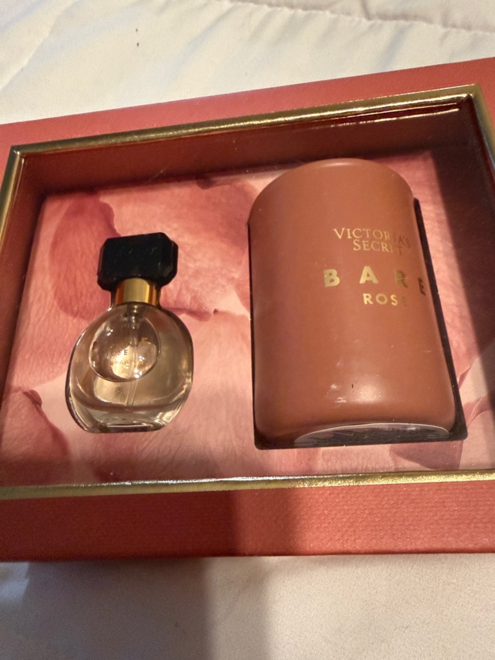 Victoria's Secret Bare Rose Gift Set - Rose Pink and Gold